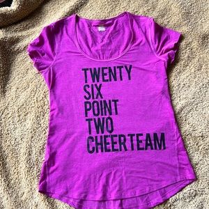 Lucy marathon cheer team shirt